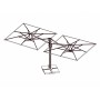 Зонт профессиональный двухкупольный 2.9х6.3 м Galaxia Dual T Timber 091/C3060DTLA1N