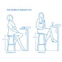 Стул пластиковый полубарный Air Bar 65 234/067-4287
