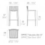 Стул пластиковый барный Spritz Basic VON/56019_BRO