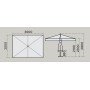 Зонт профессиональный 2х3 м Palladio Standard 091/2030PASA1S
