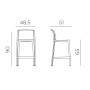 Стул пластиковый полубарный Net Stool Mini 003/4035602000