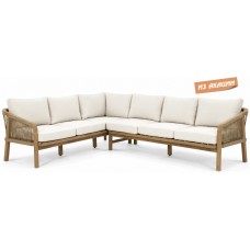 Диван угловой деревянный с подушками Rimini TAG/RIMINI/CORNERSOFA