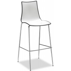 Стул барный пластиковый Zebra Bicolore 005/2560214