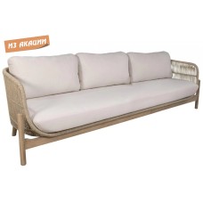 Диван деревянный плетеный трехместный Talara TAG/HUC39334/SINGLE