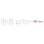 Стул пластиковый полубарный Lisa Technopolymer Go Green 005/2882VD56