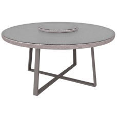 Стол плетеный обеденный со стеклом Orlando TAG/75073