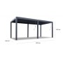 Пергола металлическая 3х6 м Astrol Pergola TAG/SMP-APL-EWD-EX-LED-3060-DG