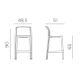 Стул пластиковый полубарный Net Stool Mini 003/4035656000