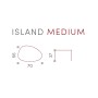 Столик металлический журнальный Island 150/ISLAND/M