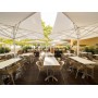 Зонт профессиональный телескопический 5х5 м Capri Starwhite 091/C5050CAWT7N