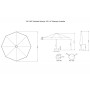 Зонт профессиональный Ø3 м Lux Telescopic 09-6000-11/OLE