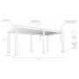 Пергола биоклиматическая для террасы 3х6 м Astrol Pergola TAG/SMP-APL-EWD-EX-LED-3060-DG/SET