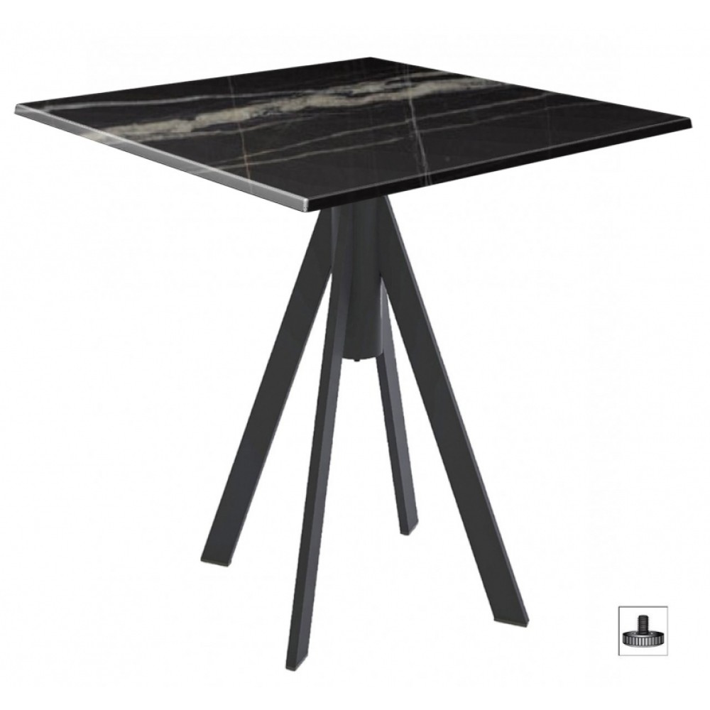 Стол обеденный Fuoz Werzalit Fantasy GEN/FL101/R9005-WMT8080-5741 Стол обеденный Fuoz Werzalit Fantasy GEN/FL101/R9005-WMT8080-5741