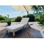 Шезлонг деревянный с матрасом Rimini TAG/rimini/sunbed