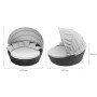 Лаунж-диван плетеный Shell-sunshade TAG/TR1422/AN