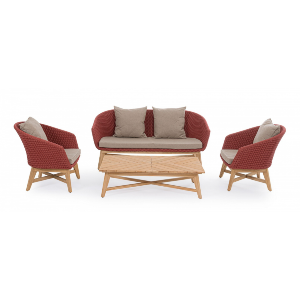 Кресло плетеное с подушкой Coachella 0804778 Кресло плетеное с подушкой Coachella 0804778