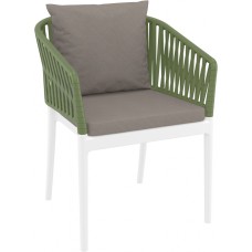 Кресло пластиковое с подушками Portofino 234/212-2170/LBLB