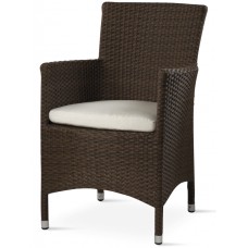 Кресло плетеное с подушкой GS 909 150/GS909/brown/NO