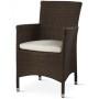Кресло плетеное с подушкой GS 909 150/GS909/brown/NO