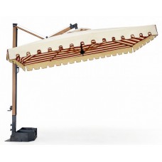 Зонт профессиональный 3х3 м с подсветкой Galileo Wood Light 091/3030GLR/TP880/567/L_BAT