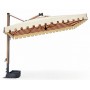 Зонт профессиональный 3х3 м с подсветкой Galileo Wood Light 091/3030GLR/TP880/567/L_BAT