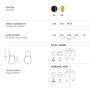 Стул с обивкой Alice Pop 005/2673VAV438