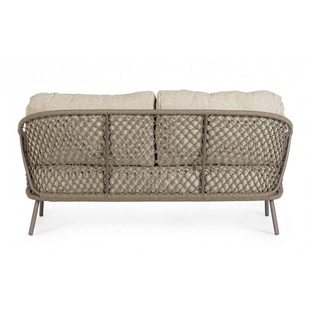 Диван двухместный плетеный с подушками Corbeta 0660666 Диван двухместный плетеный с подушками Corbeta 0660666