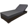 Шезлонг-лежак плетеный с матрасом Mantera RH/MANTERA/BRLUX/164