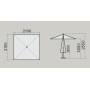Зонт профессиональный 2.1х2.1 м Lido Dark 091/C2020LDDA1N