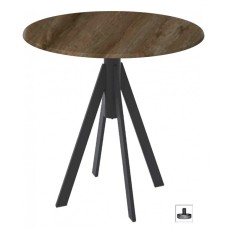 Стол обеденный Fuoz Werzalit Bistroart GEN/FL101/R9005-WERZ600-4730