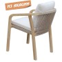 Кресло деревянное с подушками Ravona KD TAG/HUC25690KD/RAV/SINGLE/NO