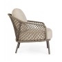 Кресло лаунж плетеное с подушками Corbeta 0660665