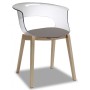 Кресло прозрачное с подушкой Natural Miss B Antishock 005/2800FN10025