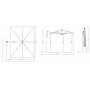Зонт профессиональный 3х4 м Astro Timber 091/C3040ASLS1N