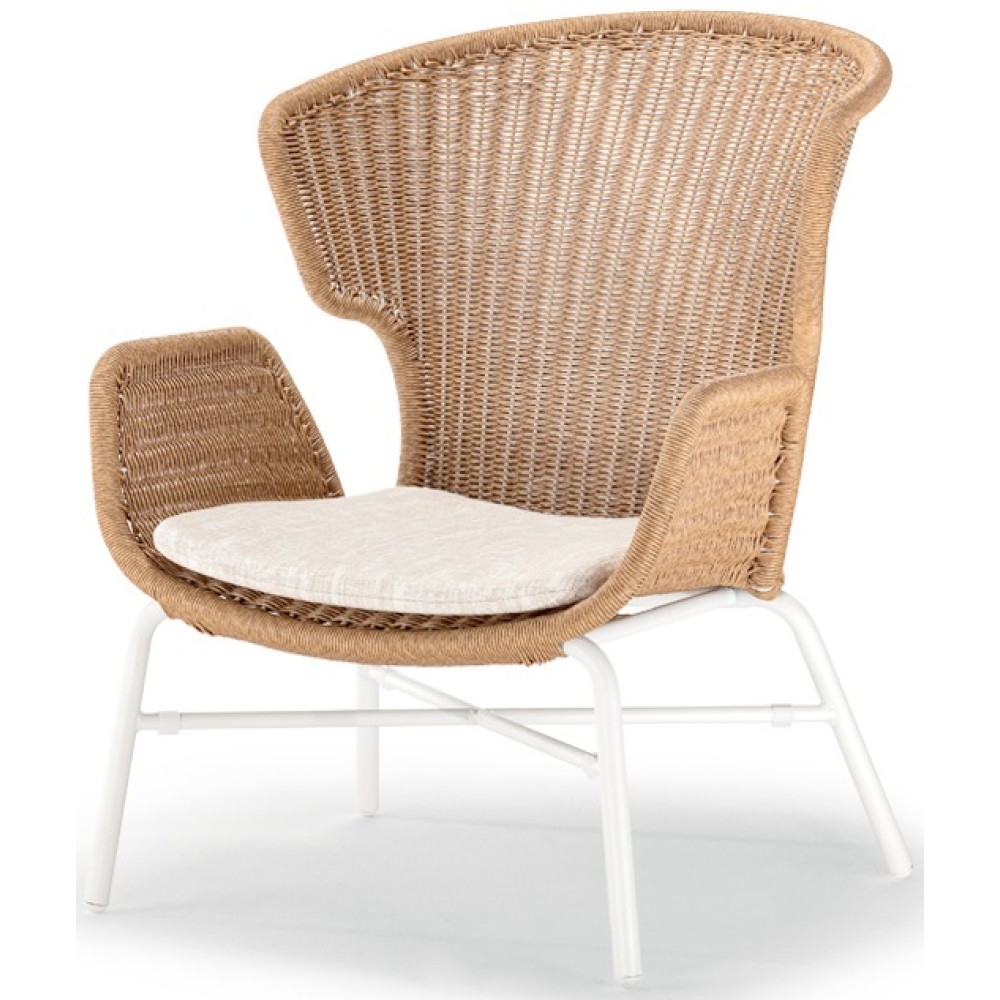 Кресло лаунж плетеное с подушкой Ocean 150/OCEANLOUNGE Кресло лаунж плетеное с подушкой Ocean 150/OCEANLOUNGE