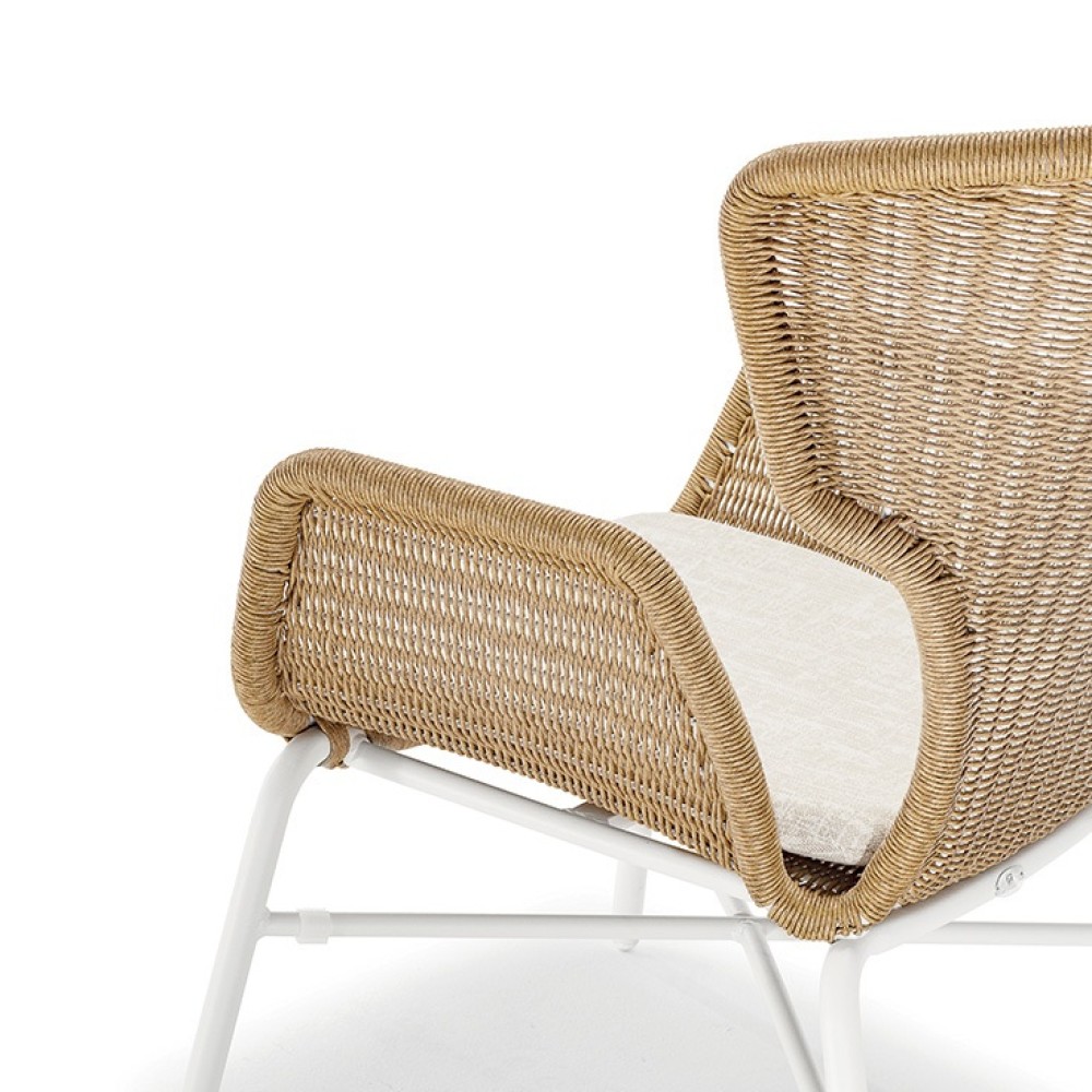 Кресло лаунж плетеное с подушкой Ocean 150/OCEANLOUNGE Кресло лаунж плетеное с подушкой Ocean 150/OCEANLOUNGE