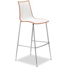 Стул барный пластиковый Zebra Bicolore 005/2560211