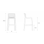 Стул пластиковый барный Doga Stool 003/4034821000