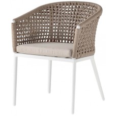 Кресло плетеное мягкое Cuba 150/CUBA/WH Кресло плетеное мягкое Cuba 150/CUBA/WH