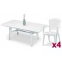 Комплект пластиковой мебели President 1800 Super Elegant Monobloc 005/957+1900/WH