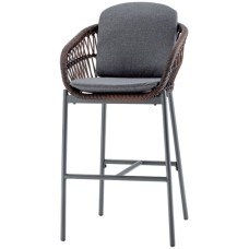 Кресло плетеное барное с подушками Elba 150/ELBASTOOL/AT Кресло плетеное барное с подушками Elba 150/ELBASTOOL/AT