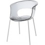 Кресло прозрачное Miss B Antishock coated frame 005/2690VB100