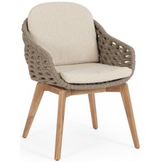 Кресло плетеное с подушками Tamires 0660659