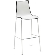 Стул барный пластиковый Zebra Bicolore 005/2560VB214