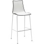 Стул барный пластиковый Zebra Bicolore 005/2560VB214