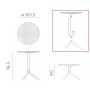 Стол пластиковый обеденный Step + Step Mini 003/4005610000