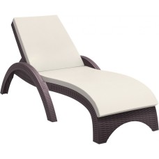 Шезлонг пластиковый с матрасом GS 1009 (Fiji) 234/GS1009/1/BROWN