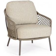 Кресло лаунж плетеное с подушками Corbeta 0660665 Кресло лаунж плетеное с подушками Corbeta 0660665
