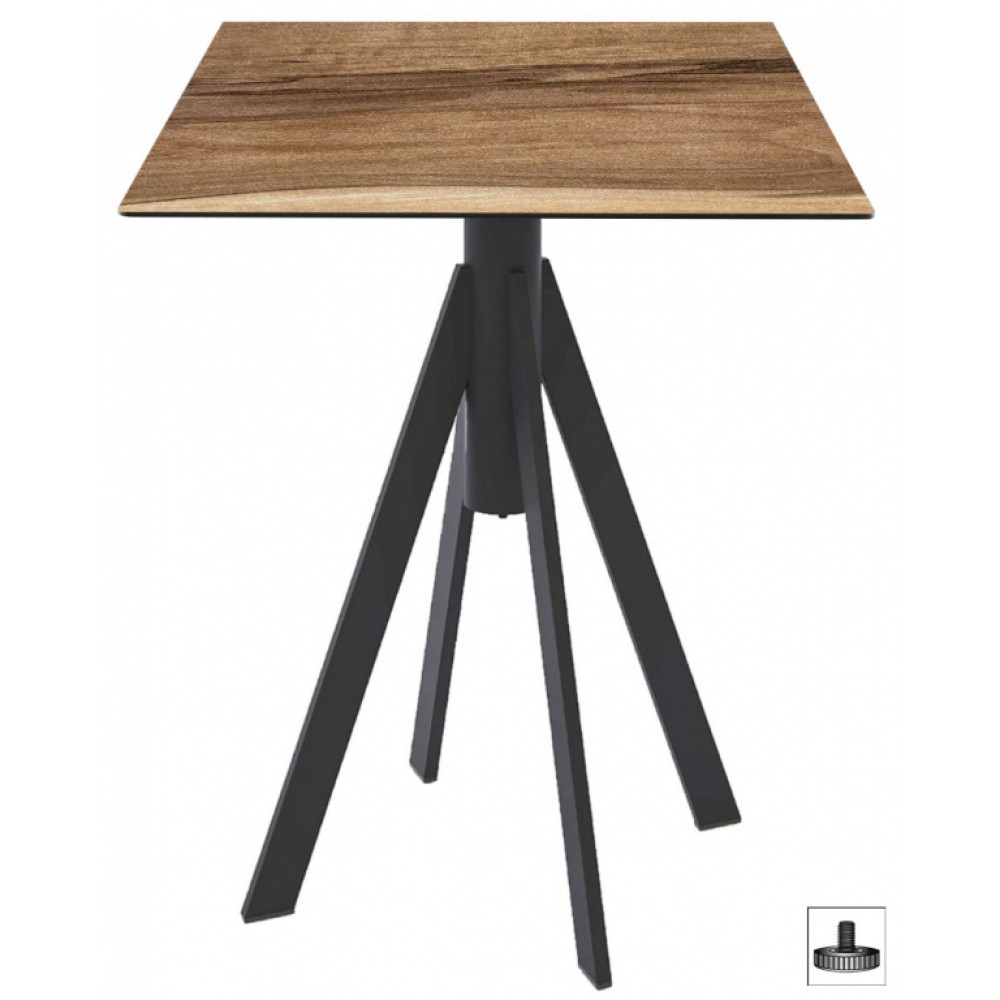 Стол обеденный Fuoz HPL GEN/FL101/R9005-HPL6969/4525/FT01 Стол обеденный Fuoz HPL GEN/FL101/R9005-HPL6969/4525/FT01