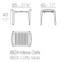 Столик пластиковый для лежака Ibiza Basic VON/65046_ECR